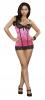 Chemise and G-String Pink Sequin Lace S/M
