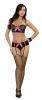 Bustier and Boy Short Black Sequin Lace S/M