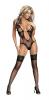 Rhinestone Teddy S/M Black Widow