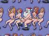 Santa &amp; Topless Girls - Gift Wrap