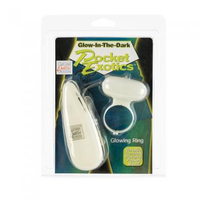 Glow in the dark vibrating cock ring