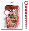 Silicone X-10 Beads - Red
