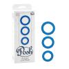 Posh Silicone Love Rings Blue