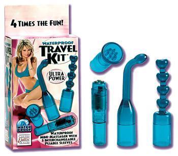 Waterproof Travel Kit Mini-Massager - Teal