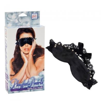Playful In Pearls Satin Eye Mask