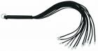 Spiked Leather Thong Whip 20 Inch - Black	 Sex Toy Product