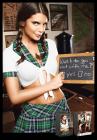 School Girl Uniform Top Plaid Skirt White Green O/S  Sex Toy Product