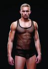 Fishnet Sport Tank Black S/M Sex Toy Product