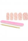 Pink White Peace Nail Foil Sex Toy Product