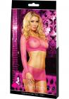 Industrial Net Top Mini Skirt Pink O/S Sex Toy Product