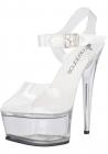 Clear Platform Sandal Stiletto Strap Size 6 Sex Toy Product