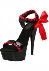 Delight 615 Black Red High Heel Sandals Size 6 Sex Toy Product