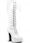 Electra White Knee High Zipper Boots Size 6 Sex Toy Product
