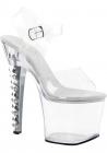 Fearless 708 Clear Platform Sandals Size 6 Sex Toy Product