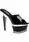 Illusion 651 Black Chrome Platform Shoes Size 6 Sex Toy Product