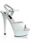 Kiss 209 White Spike Heel Sandals Size 6  Sex Toy Product