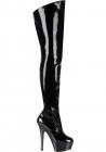 Kiss Black Platform Stiletto Boots Size 6 Sex Toy Product