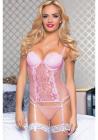 Veronica Bustier 2 Piece Set Pink Small Sex Toy Product
