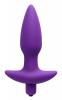 Aria Vibrating Silicone Anal Plug Medium Purple Sex Toy Product Image 2