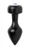 Spade Petite Jeweled Anal Plug Aluminum Black Sex Toy Product Image 2