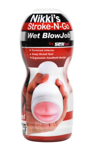 Nikki's Stroke N Go Wet Blowjob  Stroker Sex Toy Product