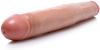 Realistic 17.5 Inches Double Dong Beige Sex Toy Product Image 2