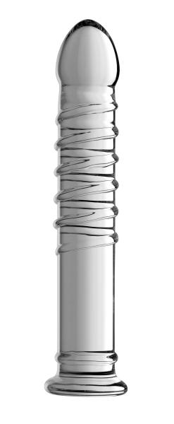 Behemoth Ribbed XL Glass Dildo Clear Sex Toy Product