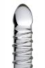 Behemoth Ribbed XL Glass Dildo Clear Sex Toy Product Image 4