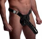 Infiltrator Hollow Strap On With 10 Inches Dildo Black Sex Toy Product