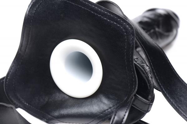 Infiltrator Hollow Strap On With 10 Inches Dildo Black Sex Toy Product