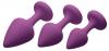 Purple Pleasures 3 Piece Silicone Anal Plugs Sex Toy Product Image 2