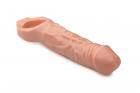 7 Inches Thin And Veiny Penis Extension Beige Sex Toy Product