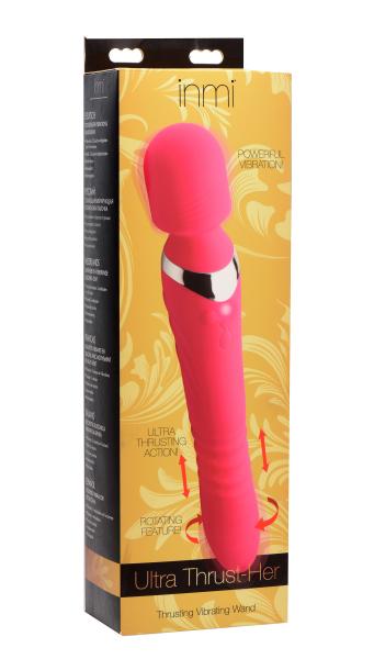Ultra Thrusting And Vibrating Silicone Wand Pink Sex Toy Product