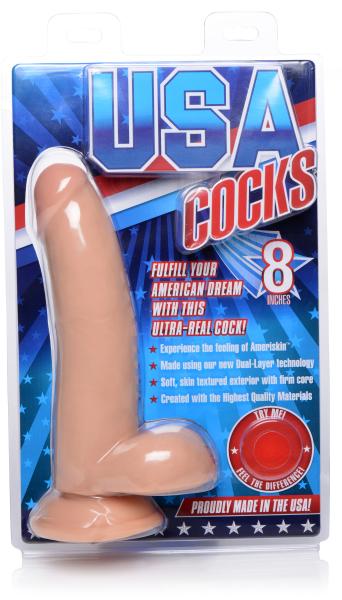 8 Inches Ultra Real Dual Layer Suction Cup Dildo Sex Toy Product