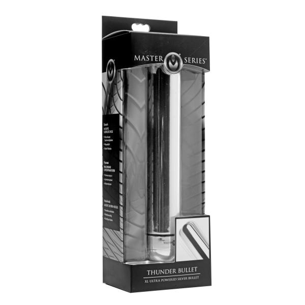 Thunder Bullet Vibrator XL Ultra Powered Silver Sex Toy Product
