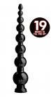 Hosed 19 Inches Graduated Bead Anal Snake Black Sex Toy Product