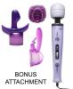 Turbo Purple Pleasure Wand Kit With Attachments Sex Toy Product Image 1