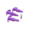 Trinity Vibes 4 Piece Vibrating Anal Plug Set Purple Sex Toy Product Image 4