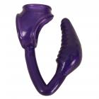 The Earl Cock And Ball Ring With Anal Plug Purple Sex Toy Product