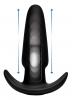 Kinetic Thumping 7X Medium Anal Plug Black Thump It! Sex Toy Product Image 3