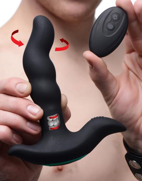 Rimstatic Curved Rotating Plug With Remote Sex Toy Product