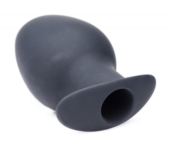 Ass Goblet Silicone Hollow Anal Plug Large Black Sex Toy Product
