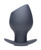 Ass Goblet Silicone Hollow Anal Plug Small Black Sex Toy Product Image 2