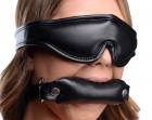 Padded Blindfold And Gag Set Black Sex Toy Product