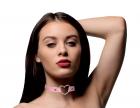 Sweet Heart Chrome Heart Pink Choker Sex Toy Product