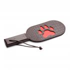 Puppy Paw Leather Paddle Black Sex Toy Product