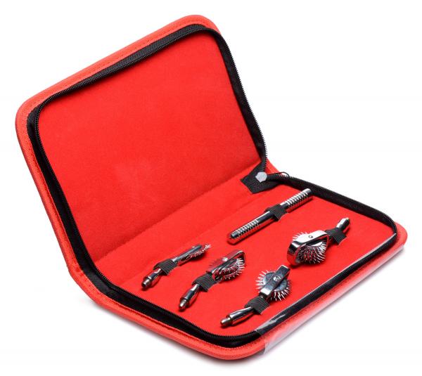 Deluxe Wartenberg Wheel Set With Travel Case Sex Toy Product