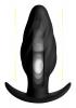Kinetic Thumping 7X Swirled Anal Plug Black Sex Toy Product Image 1