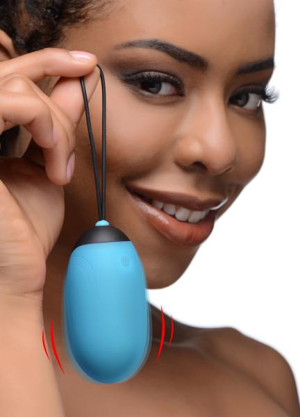Xl Silicone Vibrating Egg - Blue Sex Toy Product