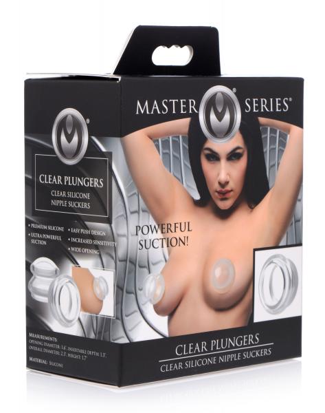 Clear Plungers Silicone Nipple Suckers - Large Sex Toy Product